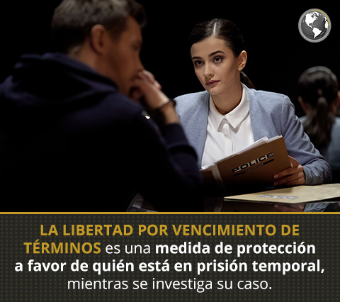 La libertad por vencimiento de términos es una medida de protección a favor del privado de libertad. Libertad por Vencimiento de Términos para un Denunciado.