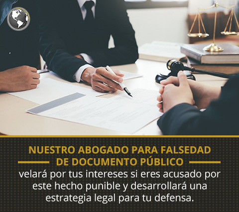 Abogado para Falsedad de Documento Público en una Asesoría Legal.