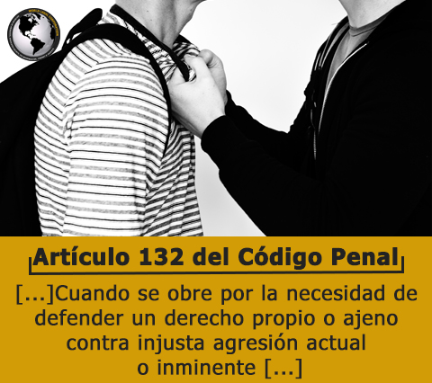 En Colombia la legítima defensa está recogida dentro del Código Penal Colombiano en su Artículo 32