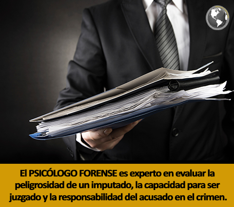 Psicólogo forense con resultados de analisis