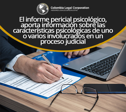 Psicólogo Forense elaborando informe de proceso Judicial