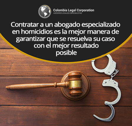 Esposas y Mazo de Abogado de Homicidio en Bogotá